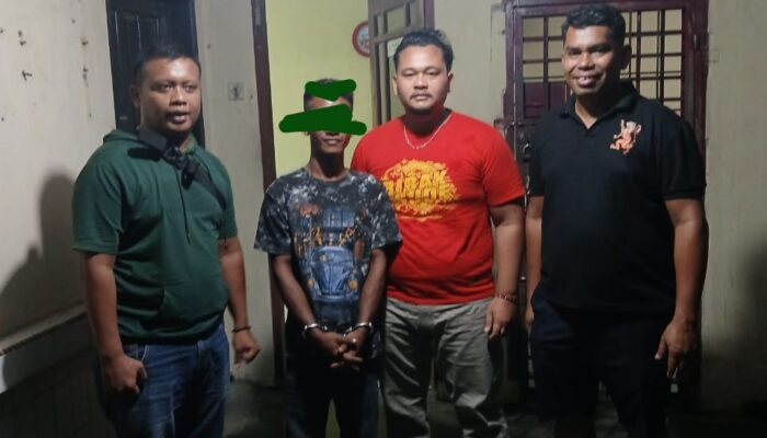 PolIsi Ringkus Residivis Pencuri AC Kantor Lurah Brandan Timur