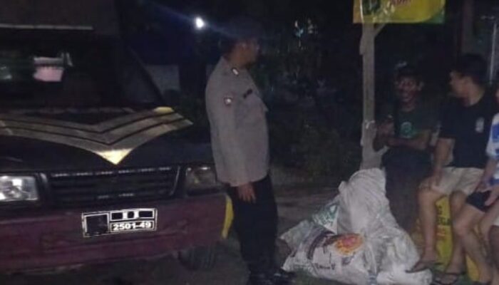 Polsek Siantar Marihat Patroli Malam Antisipasi Guantibmas
