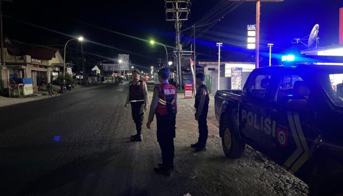Persempit Ruang Gerak Pelaku Kejahatan, Polres Tapteng Patroli Malam