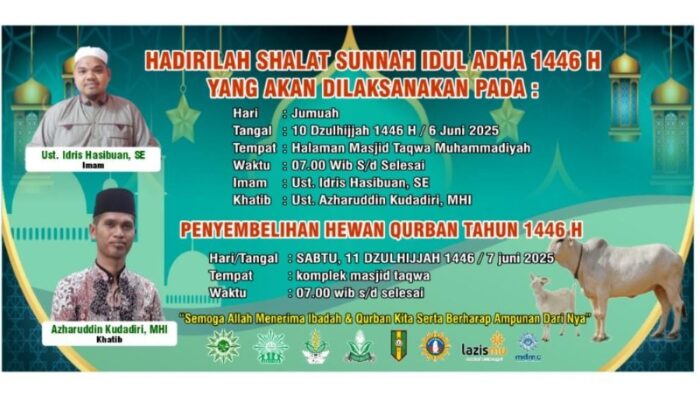 Muhammadiyah Subulussalam Sembelih 16 Hewan Kurban Sabtu