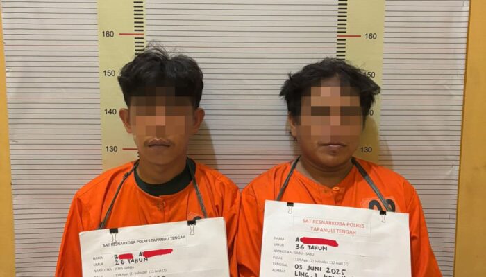 Polres Tapteng Tangkap Dua Terduga Pengedar Sabu Dan Ganja