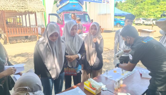 Tes Urine Pemandu Arung Jeram Lukup Badak Negatif Narkoba