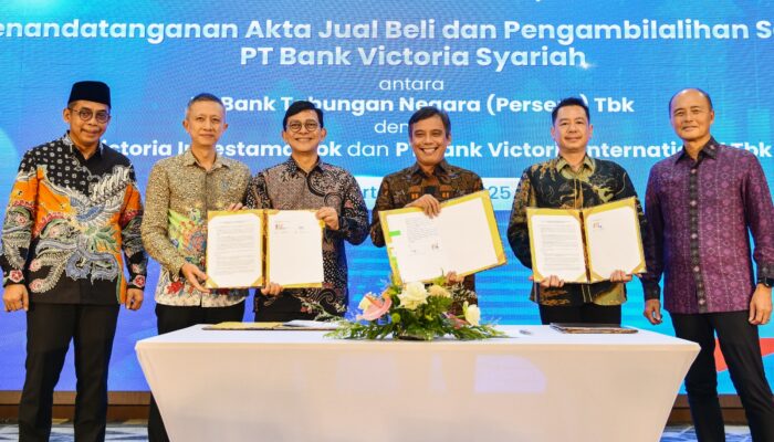 BTN Resmi Tandatangani Akte Jual Beli Saham PT Bank Victoria Syariah. Fokus Jadikan BTN Syariah No 2 Di Indonesia