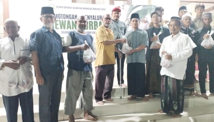 Dewan Dakwah Aceh Salurkan Daging Kurban untuk 270 KK