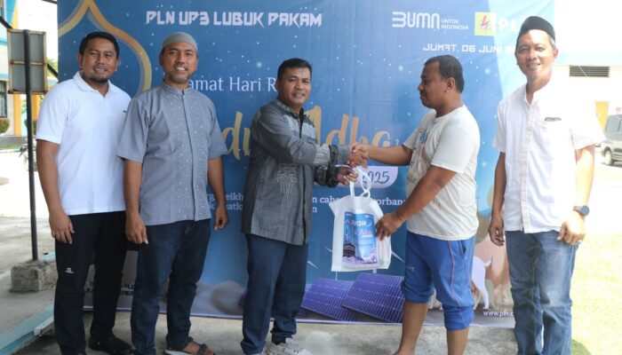 Rayakan Idul Adha 1446 H, Pegawai PLN UID Sumut Tebar Kebaikan Lewat Hewan Kurban