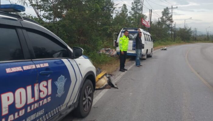 Kapolres Humbahas Ingatkan Tertib Berlalu Lintas