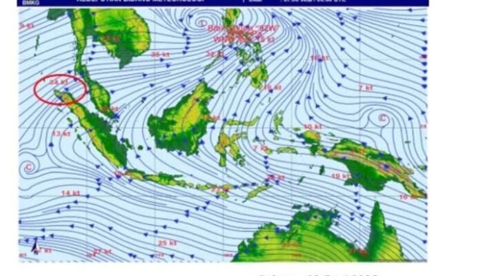 Tinggi Gelombang Laut Sabang Bisa Capai 3 Meter