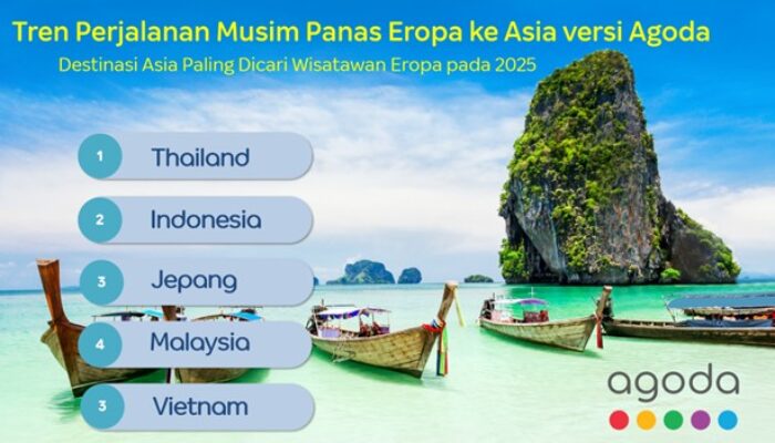 Agoda Ungkap Tren Perjalanan Musim Panas dari Eropa ke Asia: Indonesia Tempati Posisi Kedua Setelah Thailand