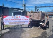 Polres Bener Meriah Perbaiki Jalan Rusak, Sambut Hari Bhayangkara Ke-79