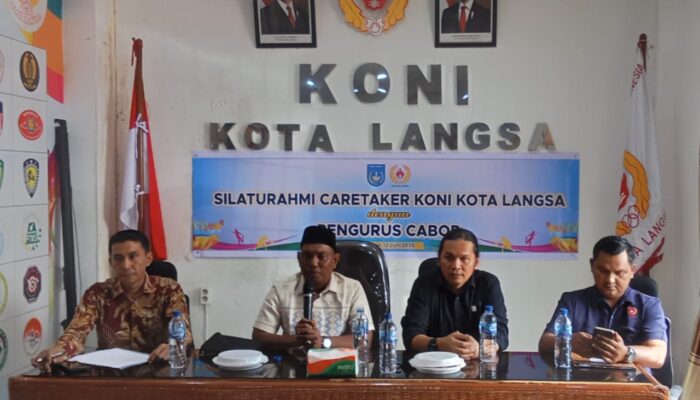 Caretaker KONI Langsa Silaturahmi Bersama Pengcab Bahas Musorkot
