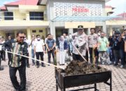 Kapolda Aceh Pimpin Pemusnahan 25 Kg Kokain, 108 Kg Sabu, dan 640 Kg Ganja