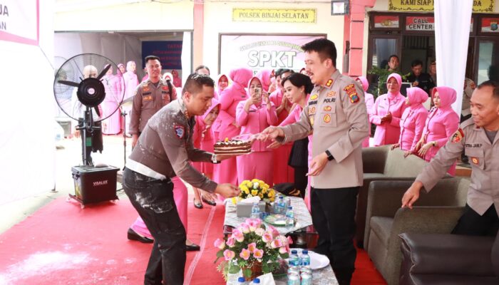 Kejutan Ulang Tahun Ke-38, Kasat Lantas Polres Binjai Terharu Atas Perhatian Kapolres
