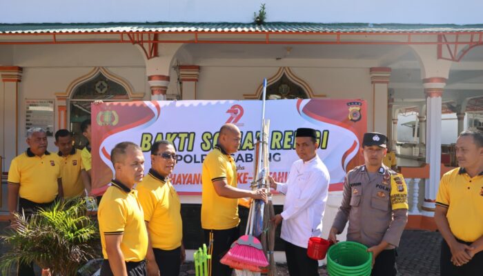 Polres Sabang Gelar Bakti Sosial Sambut Hari Bhayangkara Ke-79
