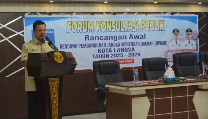 Wali Kota Langsa Buka Forum Konsultasi Publik RPJMD 2025-2030