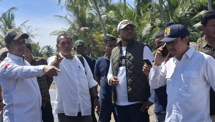Pembangunan Tanggul Pemecah Ombak Pantai Jeumpa Dilanjutkan