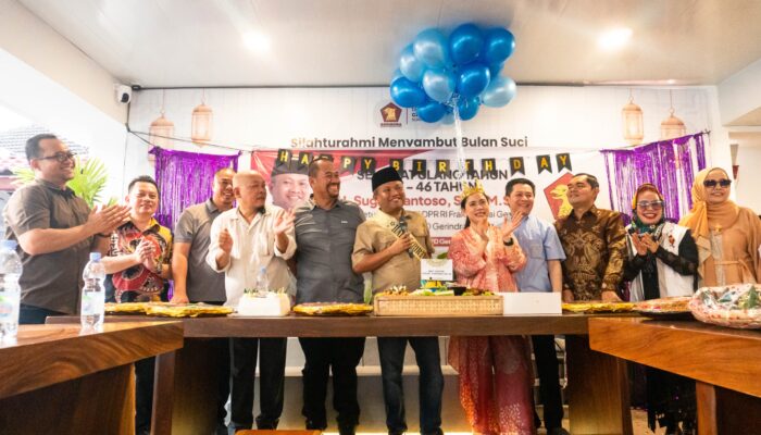 HUT ke-46 Sugiat Santoso Dirayakan Meriah di Kantor DPD Gerindra Sumut