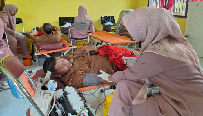 Peringatan Hari Donor Darah Sedunia Di Peunaron Berhasil Kumpulkan Puluhan Kantong