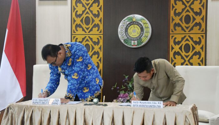 Pemkab Deliserdang Teken Kerja Sama Dengan USU