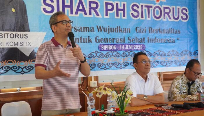 DPR RI Sosialisasikan Program Makan Bergizi Gratis Di Tabagsel