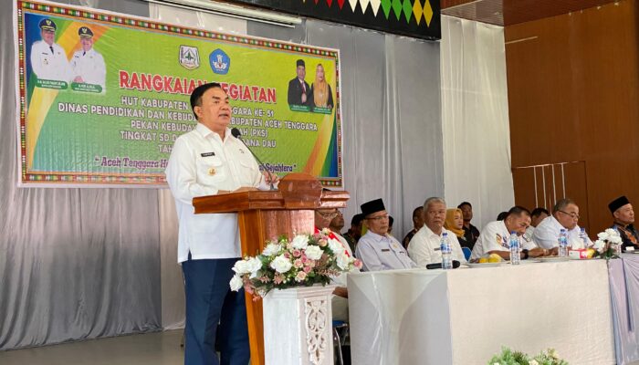 Bupati Aceh Tenggara Buka Pekan Kebudayaan Sekolah Dan O2SN