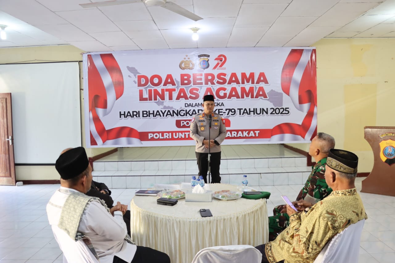 Polres Dairi Gelar Doa Lintas Agama Sambut Hari Bhayangkara