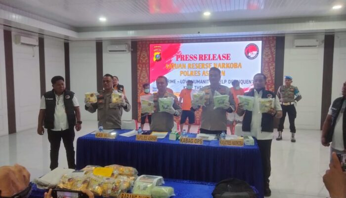 Polres Asahan Sita 30 Kg Sabu, Enam Tersangka Dibekuk