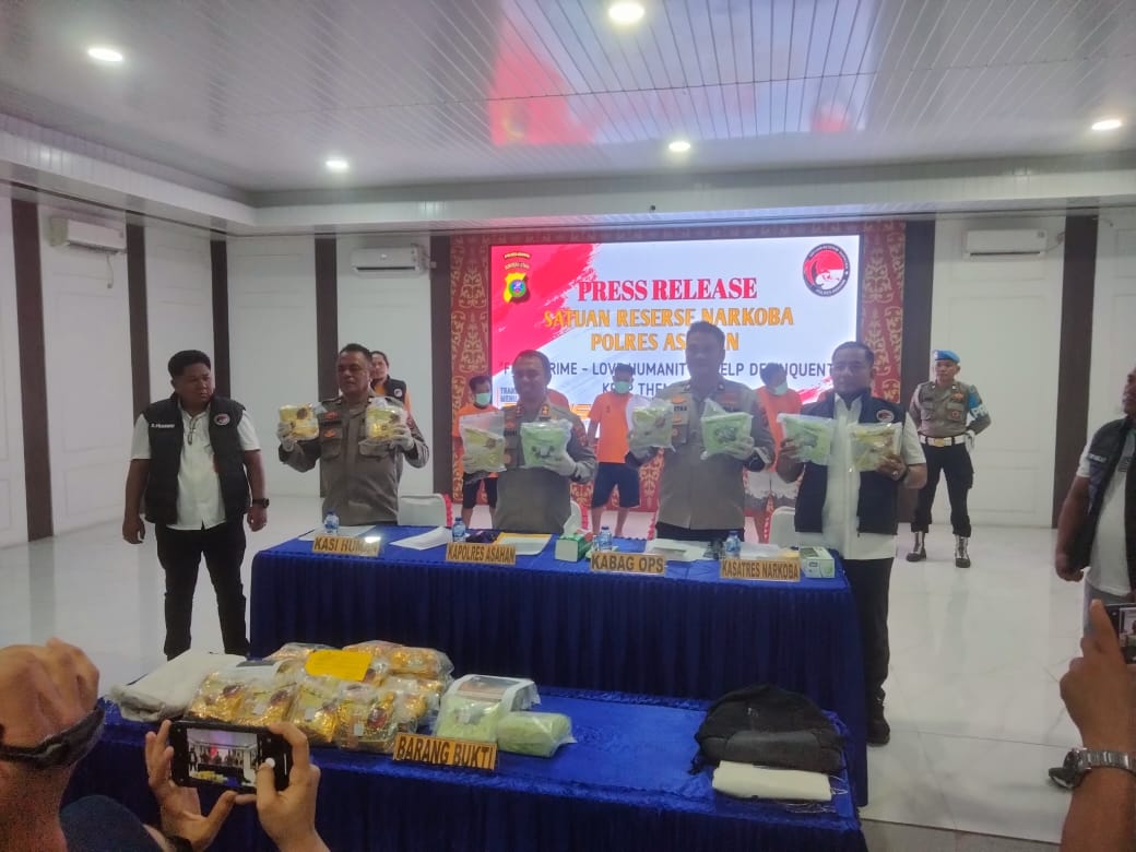 Polres Asahan Sita 30 Kg Sabu, Enam Tersangka Dibekuk