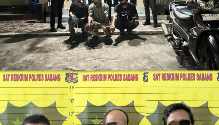 Polres Sabang Tangkap Pelaku Pencurian Dengan Kekerasan Terhadap Remaja