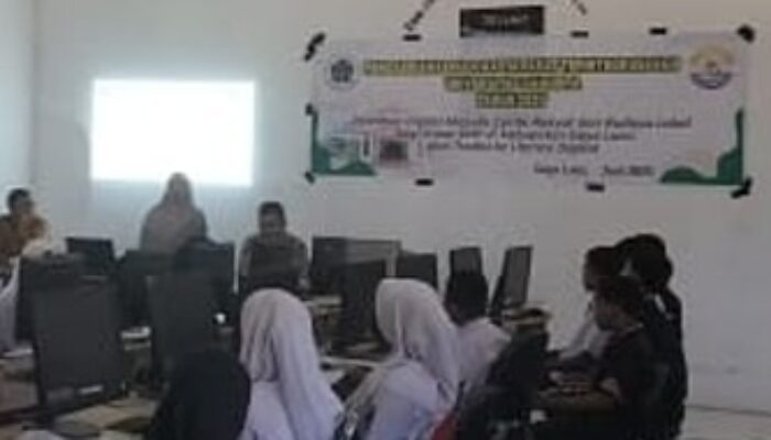Dosen FKIP Unsam Latih Siswa SMPN 1 Terangun Tulis Cerita Rakyat Digital