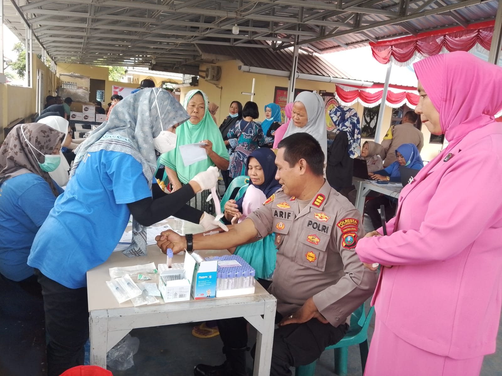 Polsek Batangkuis Gelar Bakti Sosial