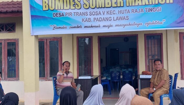 Desa Pir Trans Sosa V Manfaatkan Pendapatan Desa Untuk Program Sosial