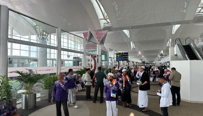 376 Jemaah Haji Dievakuasi Ke Ruang Tunggu Keberangkatan Internasional Bandara Kualanamu
