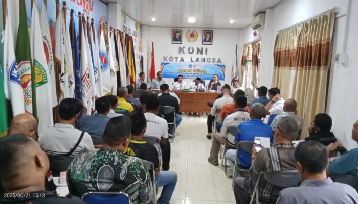 Raker Caretaker KONI Langsa, Bahas Mekanisme Musorkot