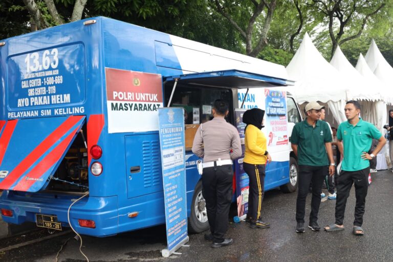 Bhayangkara Sport Day, Polda Aceh Hadirkan Layanan Kesehatan Gratis Dan SIM Keliling