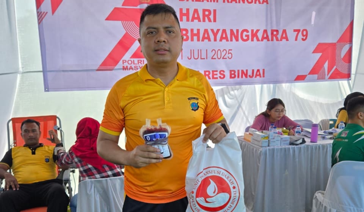 Kasat Lantas Polres Binjai Humanis Di Hari Bhayangkara
