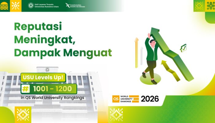 Peringkat World University Rangking USU Naik 200 Level