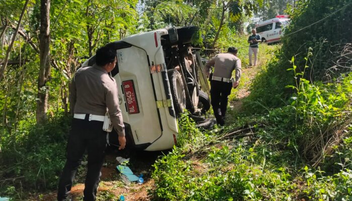 Ambulans Terjun Ke Jurang Di Bener Meriah, Sopir Diduga Mengantuk