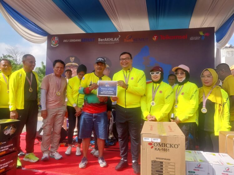 Sambut HUT Ke-79 Kabupaten Deliserdang, 3000 Peserta Ikuti Tour De Deliserdang