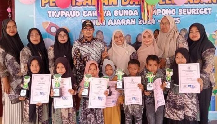 Murid TK/PAUD Cahaya Bunda Seuriget Gelar Perpisahan