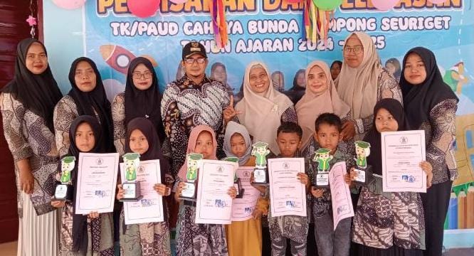 Murid TK/PAUD Cahaya Bunda Seuriget Gelar Perpisahan