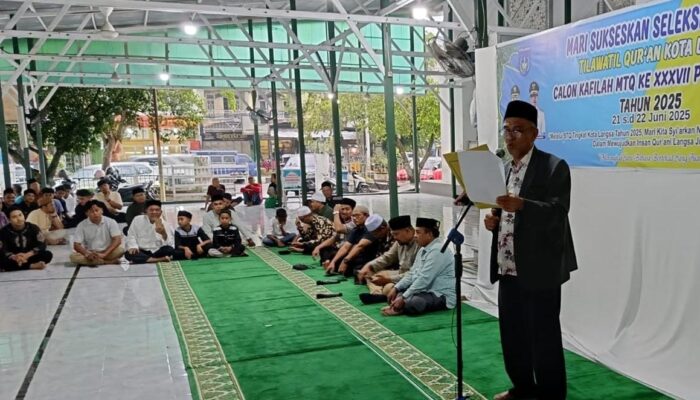 44 Peserta Lulus Seleksi Kafilah MTQ Langsa