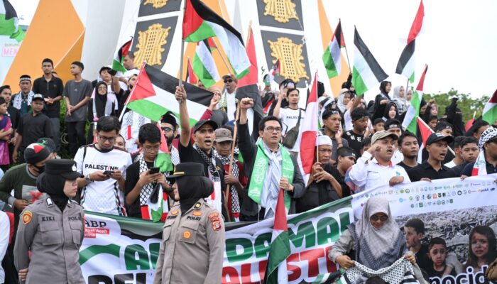 Ketua DPRK Banda Aceh Orasi Bela Palestina