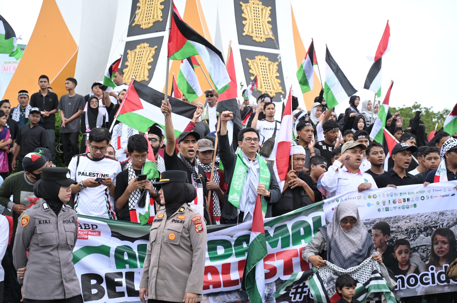Ketua DPRK Banda Aceh Orasi Bela Palestina