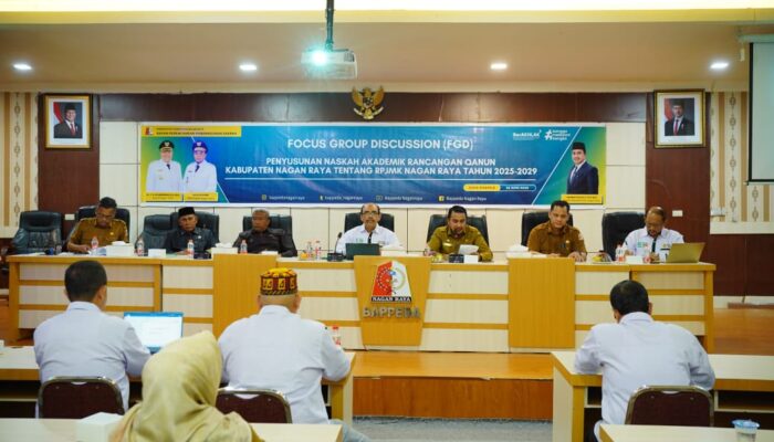 Bappeda Nagan Raya Gelar FGD Penyusunan Naskah Akademik RPJMK 2025-2029