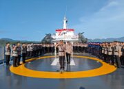 Polda Aceh Tabur Bunga Di Teluk Sabang, Peringati Hari Bhayangkara