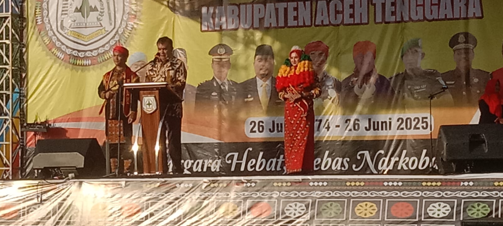Bupati Salim Fakhry Buka Pameran Pembangunan Agara