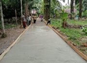 Kuta Padang Bangun Jalan Rabat Beton Dan Penerangan Jalan Dari Dana Desa