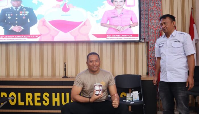 Polres Humbahas Gelar Donor Darah