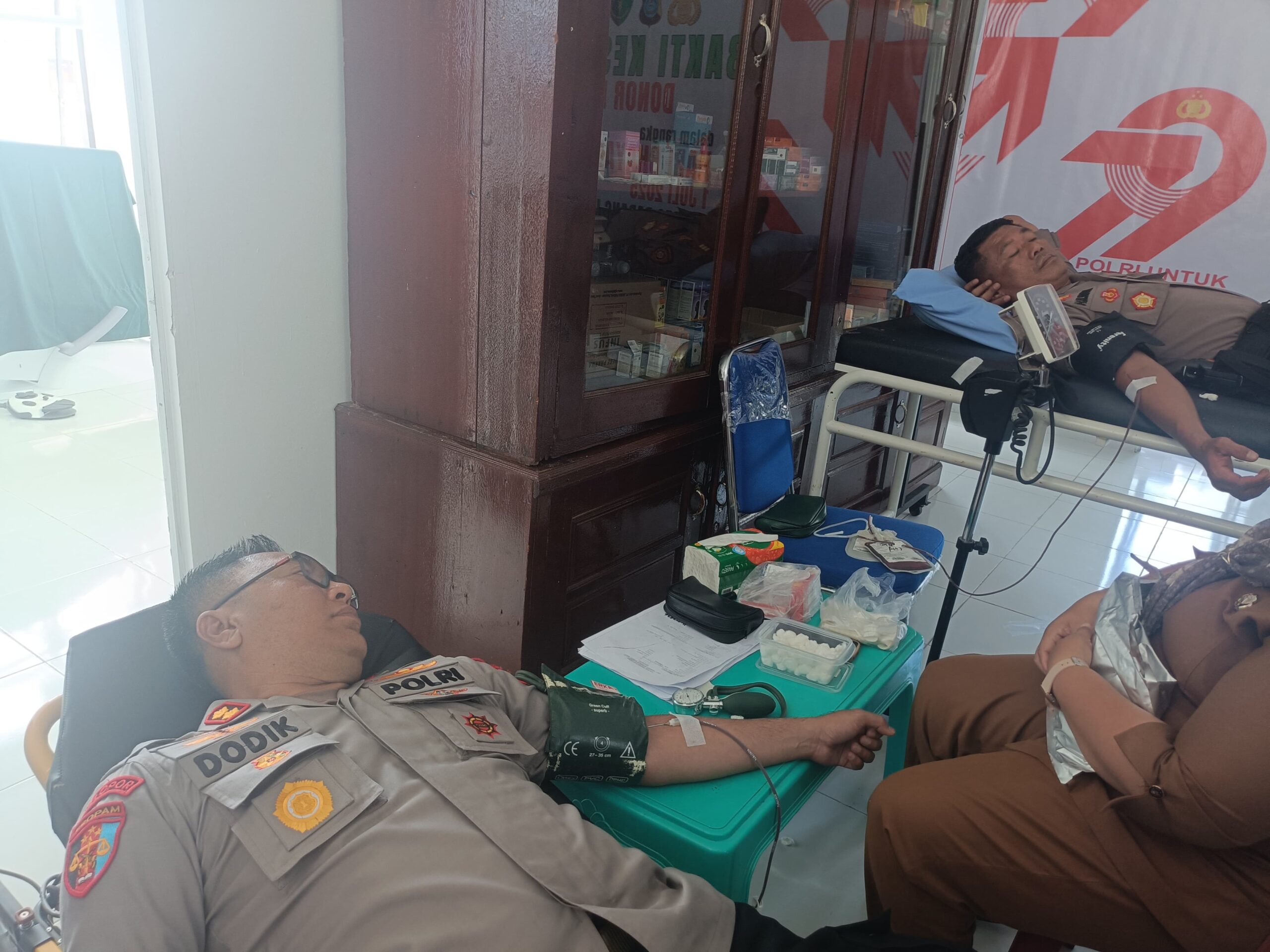 Polres Palas Gelar Donor Darah Sambut HUT Bhayangkara