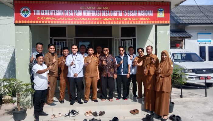 Tim Kemendes RI Verifikasi Gampong Digital Lam Bheu Aceh Besar